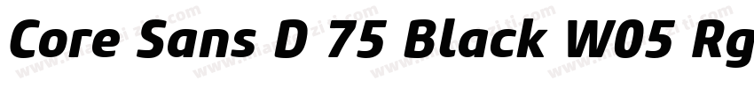 Core Sans D 75 Black W05 Rg字体转换